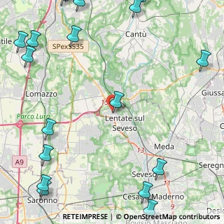 Mappa Via Asiago, 20823 Lentate sul Seveso MB, Italia (7.388)