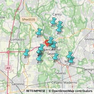 Mappa Via Asiago, 20823 Lentate sul Seveso MB, Italia (2.97357)