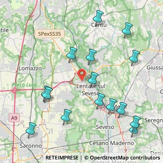 Mappa Via Asiago, 20823 Lentate sul Seveso MB, Italia (4.942)