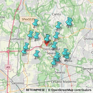 Mappa Via Asiago, 20823 Lentate sul Seveso MB, Italia (3.27611)