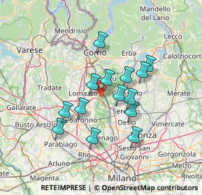 Mappa Via Asiago, 20823 Lentate sul Seveso MB, Italia (11.21143)