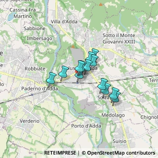 Mappa Via Pace, 24033 Calusco d'Adda BG, Italia (1.06)