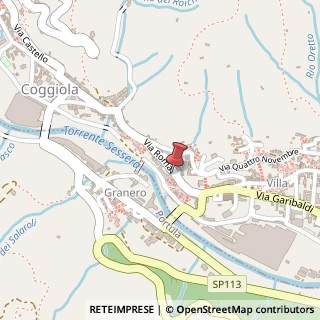 Mappa Via Roma, 95, 13863 Coggiola, Biella (Piemonte)
