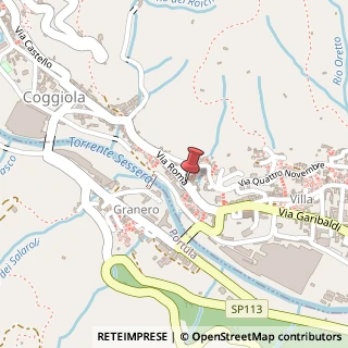 Mappa Via Roma, 7, 13863 Coggiola, Biella (Piemonte)