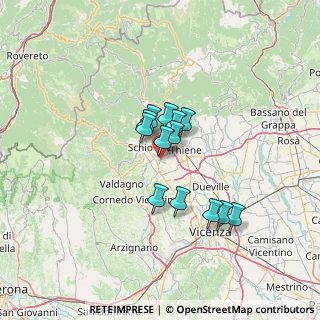Mappa Via degli Alpini, 36030 San Vito di Leguzzano VI, Italia (9.24923)
