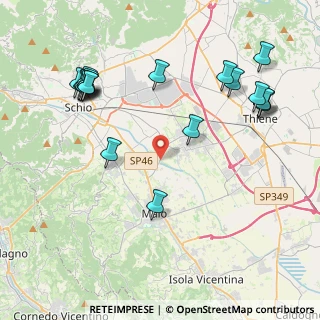 Mappa Via degli Alpini, 36030 San Vito di Leguzzano VI, Italia (4.91211)
