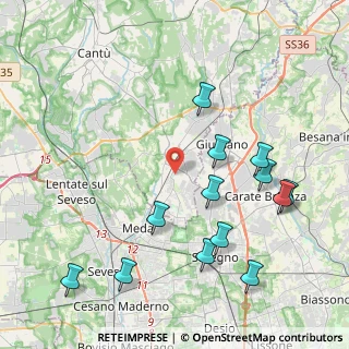 Mappa Mariano Comense, 22066 Mariano Comense CO, Italia (4.65769)