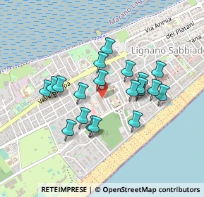 Mappa Via Amaranto, 33054 Lignano Sabbiadoro UD, Italia (0.3775)