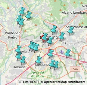 Mappa Via Comin Ventura, 24127 Bergamo BG, Italia (3.968)