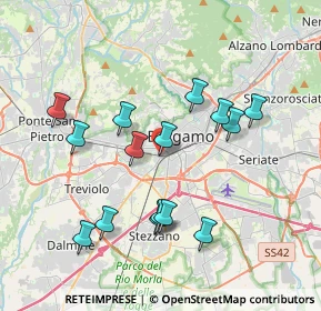 Mappa Via Comin Ventura, 24127 Bergamo BG, Italia (3.62067)