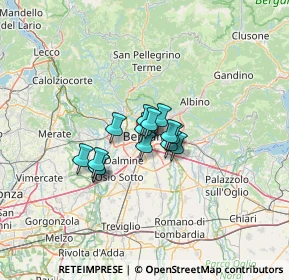 Mappa Via Comin Ventura, 24127 Bergamo BG, Italia (7.14929)