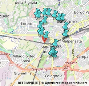 Mappa Via Comin Ventura, 24127 Bergamo BG, Italia (0.779)