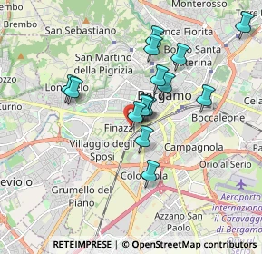 Mappa Via Comin Ventura, 24127 Bergamo BG, Italia (1.49467)