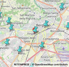 Mappa Via Comin Ventura, 24127 Bergamo BG, Italia (2.87455)