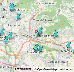 Mappa Via Camillo Benso Conte di Cavour, 24061 Albano Sant'Alessandro BG, Italia (2.53286)