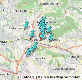 Mappa Via Camillo Benso Conte di Cavour, 24061 Albano Sant'Alessandro BG, Italia (1.05214)