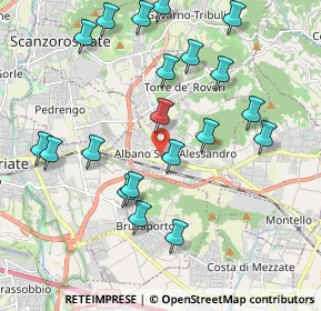 Mappa Via Camillo Benso Conte di Cavour, 24061 Albano Sant'Alessandro BG, Italia (2.145)