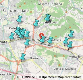 Mappa Via Camillo Benso Conte di Cavour, 24061 Albano Sant'Alessandro BG, Italia (1.952)