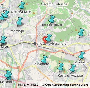 Mappa Via Camillo Benso Conte di Cavour, 24061 Albano Sant'Alessandro BG, Italia (3.15824)
