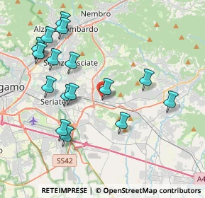 Mappa Via Camillo Benso Conte di Cavour, 24061 Albano Sant'Alessandro BG, Italia (4.26235)