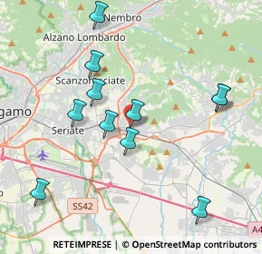 Mappa Via Camillo Benso Conte di Cavour, 24061 Albano Sant'Alessandro BG, Italia (3.99909)