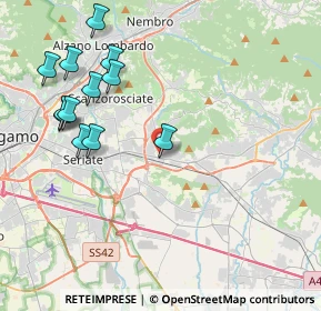 Mappa Via Camillo Benso Conte di Cavour, 24061 Albano Sant'Alessandro BG, Italia (4.48917)