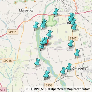Mappa Via Roma, 36056 Tezze sul Brenta VI, Italia (4.4675)