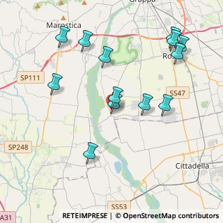 Mappa Via Roma, 36056 Tezze sul Brenta VI, Italia (4.31615)