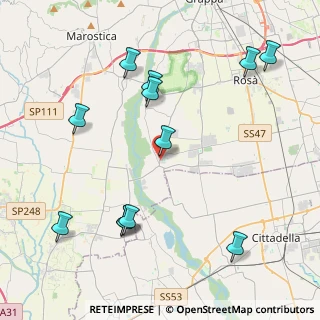 Mappa Via Roma, 36056 Tezze sul Brenta VI, Italia (4.7225)