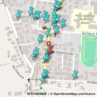 Mappa Via Roma, 36056 Tezze sul Brenta VI, Italia (0.13448)