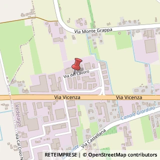 Mappa Via del Lavoro, 24, 31050 Vedelago, Treviso (Veneto)