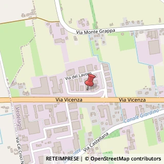 Mappa Via del Lavoro, 17, 31050 Vedelago, Treviso (Veneto)