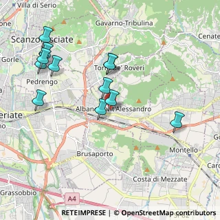 Mappa Piazza Caduti, 24061 Albano Sant'Alessandro BG, Italia (2.08333)