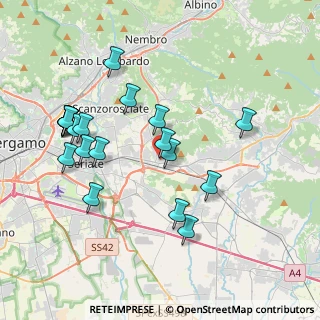 Mappa Piazza Caduti, 24061 Albano Sant'Alessandro BG, Italia (4.0165)