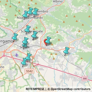 Mappa Piazza Caduti, 24061 Albano Sant'Alessandro BG, Italia (4.38077)