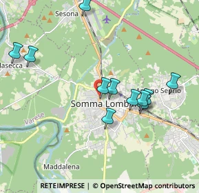 Mappa Via Visconti, 21019 Somma Lombardo VA, Italia (1.88818)