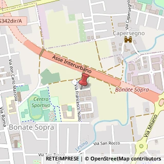 Mappa Via F. Nullo, 72, 24040 Bonate Sopra, Bergamo (Lombardia)