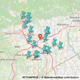 Mappa Via 2 Giugno, 36030 Sarcedo VI, Italia (6.88588)