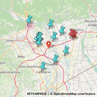 Mappa Via 2 Giugno, 36030 Sarcedo VI, Italia (6.2)