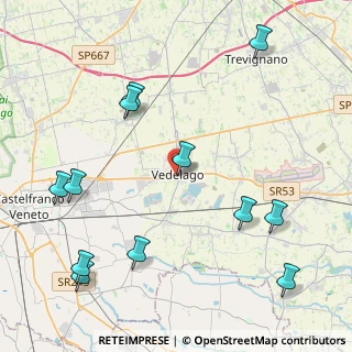 Mappa Via Giorgione, 31050 Vedelago TV, Italia (5.23167)
