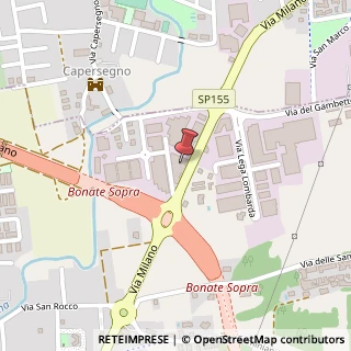 Mappa Via Milano, 2/C, 24040 Bonate Sopra, Bergamo (Lombardia)