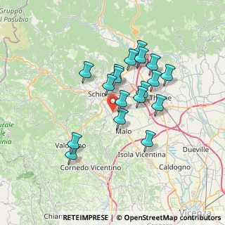 Mappa Via Fornace Vecchia, 36030 San Vito di Leguzzano VI, Italia (5.98167)