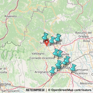 Mappa Via Fornace Vecchia, 36030 San Vito di Leguzzano VI, Italia (13.50692)