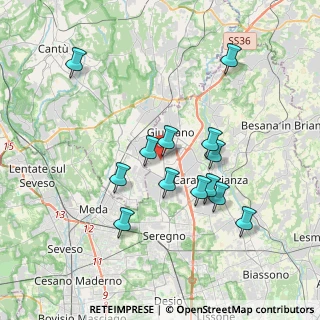 Mappa Via Carlo Pisacane, 20833 Giussano MB, Italia (3.45846)