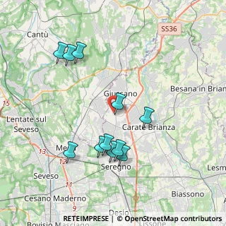 Mappa Via Carlo Pisacane, 20833 Giussano MB, Italia (3.80636)