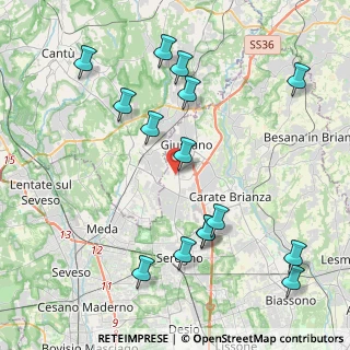 Mappa Via Carlo Pisacane, 20833 Giussano MB, Italia (4.64067)