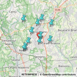 Mappa Via Carlo Pisacane, 20833 Giussano MB, Italia (2.98091)