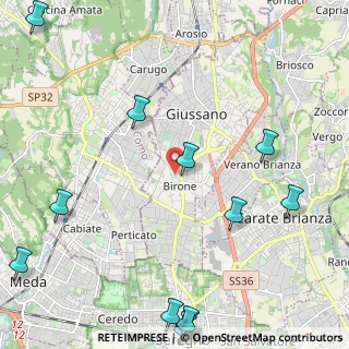 Mappa Via Carlo Pisacane, 20833 Giussano MB, Italia (3.14417)