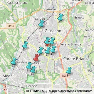 Mappa Via Carlo Pisacane, 20833 Giussano MB, Italia (1.84692)
