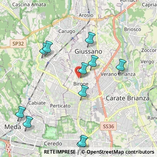 Mappa Via Carlo Pisacane, 20833 Giussano MB, Italia (2.41636)
